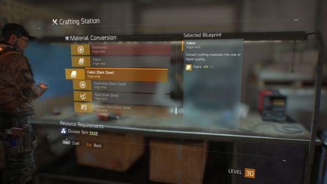 Division Tech can be used, above all else, to acquire regular crafting materials. - What is Division Tech? | Hints - Hints - Tom Clancys The Division Game Guide