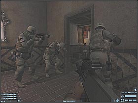 You will encounter some new enemies in one of the surrounding rooms - [Mission 02][Part: 1/2] Algeria - Walkthrough - Rainbow Six: Lockdown - Game Guide and Walkthrough