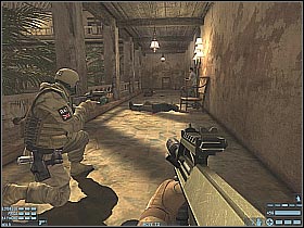 You should be able to reach a small corridor in a few seconds - [Mission 02][Part: 1/2] Algeria - Walkthrough - Rainbow Six: Lockdown - Game Guide and Walkthrough