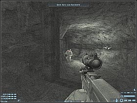 You should be able to reach a tunnel with a lot of crates at both sides - [Mission 07][Part: 1/3] Catacombs - Walkthrough - Rainbow Six: Lockdown - Game Guide and Walkthrough