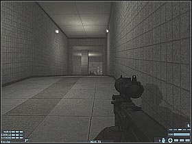 Move up closer to the opposite end of this corridor - [Mission 07][Part: 3/3] Catacombs - Walkthrough - Rainbow Six: Lockdown - Game Guide and Walkthrough