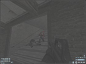 In order to finish this part of the mission head on to the designated exit (#1) - [Mission 08][Part: 1/3] Distillery - Walkthrough - Rainbow Six: Lockdown - Game Guide and Walkthrough