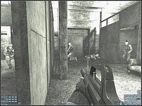 Start moving towards a small door (#1) - [Mission 08][Part: 3/3] Distillery - Walkthrough - Rainbow Six: Lockdown - Game Guide and Walkthrough