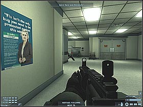 You will have to reach an opposite end of this room - [Mission 09][Part: 1/2] Hospital - Walkthrough - Rainbow Six: Lockdown - Game Guide and Walkthrough