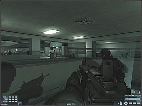 Once you've taken care of the nearby hostiles leave the rest of the team behind - [Mission 09][Part: 2/2] Hospital - Walkthrough - Rainbow Six: Lockdown - Game Guide and Walkthrough