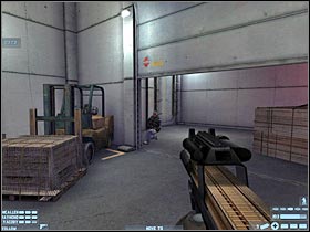 The laptop is hidden behind big crates (#1) - [Mission 11][Part: 2/2] Channel Ferry - Walkthrough - Rainbow Six: Lockdown - Game Guide and Walkthrough