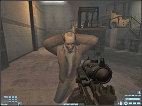 Head on to the nearby stairs (#1) - [Mission 12][Part: 2/2] Marseilles - Walkthrough - Rainbow Six: Lockdown - Game Guide and Walkthrough