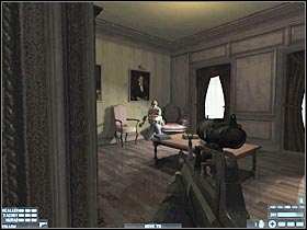 There's a single terrorist at the opposite end of this corridor - [Mission 13][Part: 2/2] NATO Summit - Walkthrough - Rainbow Six: Lockdown - Game Guide and Walkthrough