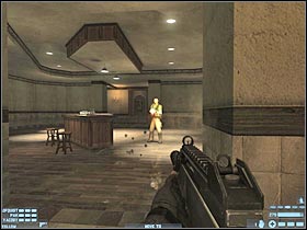 You should be able to reach a new room in just a few seconds (#1) - [Mission 14][Part: 2/2] Estate - Walkthrough - Rainbow Six: Lockdown - Game Guide and Walkthrough