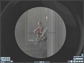 If you want to reach your destination faster, you must stick close to the right wall - [Mission 15][Part: 1/3] Mercenary Base - Walkthrough - Rainbow Six: Lockdown - Game Guide and Walkthrough