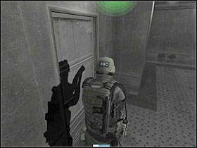 There's a door located beneath the camera - [Mission 15][Part: 1/3] Mercenary Base - Walkthrough - Rainbow Six: Lockdown - Game Guide and Walkthrough