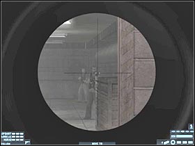 Head on to the right corridor - [Mission 15][Part: 2/3] Mercenary Base - Walkthrough - Rainbow Six: Lockdown - Game Guide and Walkthrough