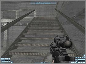 In order to finish this level you will have to get closer to the last door (#1) - [Mission 15][Part: 2/3] Mercenary Base - Walkthrough - Rainbow Six: Lockdown - Game Guide and Walkthrough