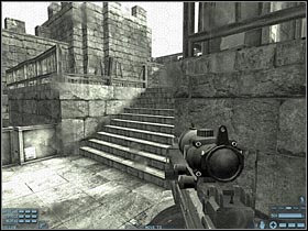 Use the stairs to get to the landing pad - [FINAL MISSION][Part: 3/3] Castle - Walkthrough - Rainbow Six: Lockdown - Game Guide and Walkthrough