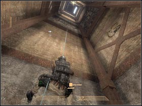 Once you've reached the new floor, take out a single opponent (#1) - Mission 1.4: Mexican Border - Escape - Walkthrough - Tom Clancys Rainbow Six: Vegas - Game Guide and Walkthrough