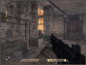 Hide behind the left wall - Mission 1.4: Mexican Border - Escape - Walkthrough - Tom Clancys Rainbow Six: Vegas - Game Guide and Walkthrough