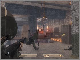 Sadly, you won't be able to target all terrorists from here - Mission 1.4: Mexican Border - Escape - Walkthrough - Tom Clancys Rainbow Six: Vegas - Game Guide and Walkthrough