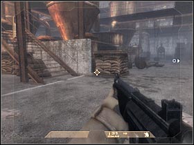 You should be able to surprise this terrorist (#1), however you will have to be very careful here - Mission 1.4: Mexican Border - Escape - Walkthrough - Tom Clancys Rainbow Six: Vegas - Game Guide and Walkthrough