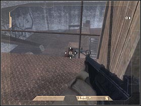 I would recommend hiding behind one of the nearby pillars - Mission 1.4: Mexican Border - Escape - Walkthrough - Tom Clancys Rainbow Six: Vegas - Game Guide and Walkthrough