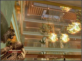 Keep heading towards upper floors - Mission 2.3: Calypso Casino - Prime Time - Walkthrough - Tom Clancys Rainbow Six: Vegas - Game Guide and Walkthrough