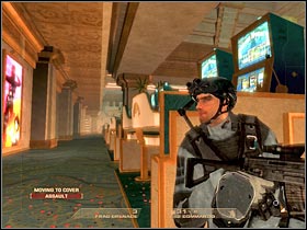 Start moving forward - Mission 2.4: Calypso Casino - Dr. Smythe - Walkthrough - Tom Clancys Rainbow Six: Vegas - Game Guide and Walkthrough