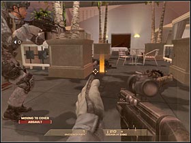 You could try and get closer to your final destination - Mission 4.1: Vertigo Spire - Tower Assault - Walkthrough - Tom Clancys Rainbow Six: Vegas - Game Guide and Walkthrough