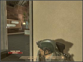 You are getting closer to a much larger room - Mission 4.2: Vertigo Spire - Tower Bar - Walkthrough - Tom Clancys Rainbow Six: Vegas - Game Guide and Walkthrough