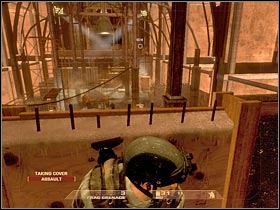 Some of the terrorists will be standing on the other end of this room, so it would be wise to use the scope (#1) - Mission 5.1: Dante's Casino - Hell's Gate - Walkthrough - Tom Clancys Rainbow Six: Vegas - Game Guide and Walkthrough