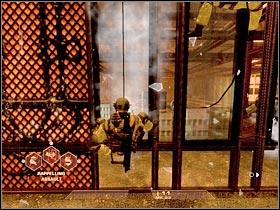 Once you've entered this room, I would recommend ordering your men to hide behind a nearest cover - Mission 5.1: Dante's Casino - Hell's Gate - Walkthrough - Tom Clancys Rainbow Six: Vegas - Game Guide and Walkthrough