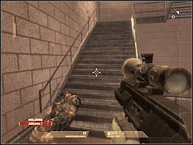 Once you've reached your target area, you will have to open a door - Mission 5.4: Dante's Casino - Data Hub - Walkthrough - Tom Clancys Rainbow Six: Vegas - Game Guide and Walkthrough