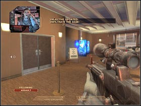 Go ahead and proceed to the next room - Mission 6.1: Nevada Dam - Tourist Center - Walkthrough - Tom Clancys Rainbow Six: Vegas - Game Guide and Walkthrough