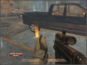 The guy who was using a stationery machine gun post should already be dead - Mission 6.4: Nevada Dam - Facility - Walkthrough - Tom Clancys Rainbow Six: Vegas - Game Guide and Walkthrough