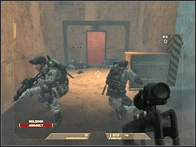 You are getting closer to a much larger room - Mission 6.4: Nevada Dam - Facility - Walkthrough - Tom Clancys Rainbow Six: Vegas - Game Guide and Walkthrough