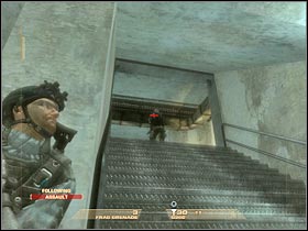 Proceed to the right door - Mission 6.7: Nevada Dam - Top of the Dam - Walkthrough - Tom Clancys Rainbow Six: Vegas - Game Guide and Walkthrough