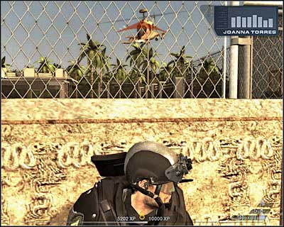 As ordered, you will have to start shooting at the gunship - Scene 3 - Showdown - part 1 - Act 7 - Estate - Tom Clancys Rainbow Six: Vegas 2 - Game Guide and Walkthrough