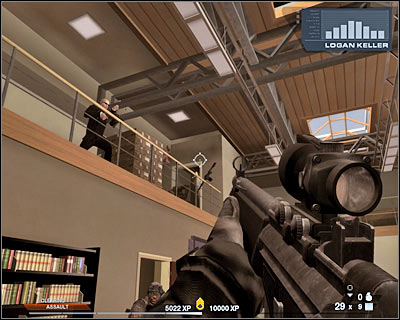 As you've probably noticed, allied units have arrived, so don't shoot them by mistake - Scene 2 - Hacienda - part 2 - Act 7 - Estate - Tom Clancys Rainbow Six: Vegas 2 - Game Guide and Walkthrough