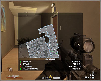 Once you're ready, give the order to proceed with the assault - Scene 2 - Hacienda - part 2 - Act 7 - Estate - Tom Clancys Rainbow Six: Vegas 2 - Game Guide and Walkthrough