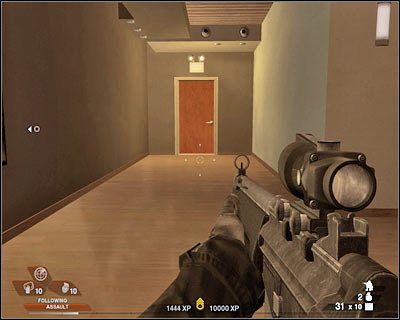 The room you're about to enter is going to be guarded by at least two other enemy soldiers - Scene 2 - Hacienda - part 2 - Act 7 - Estate - Tom Clancys Rainbow Six: Vegas 2 - Game Guide and Walkthrough