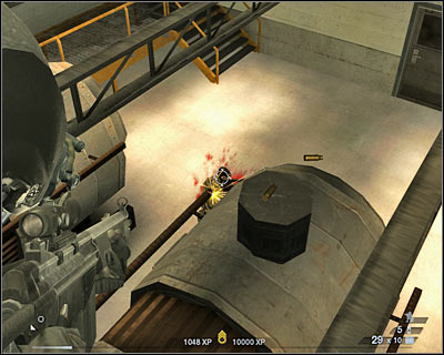 Once you've killed all visible enemy units, you should consider going back to the equipment crates, especially if you've used a lot of grenades here - Scene 3 - Refinery - part 3 - Act 6 - Nevada Desert - Tom Clancys Rainbow Six: Vegas 2 - Game Guide and Walkthrough