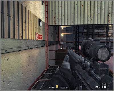 You may enter this new room without making any preparations, because it's not being guarded by anyone - Scene 2 - Furnaces - part 1 - Act 6 - Nevada Desert - Tom Clancys Rainbow Six: Vegas 2 - Game Guide and Walkthrough