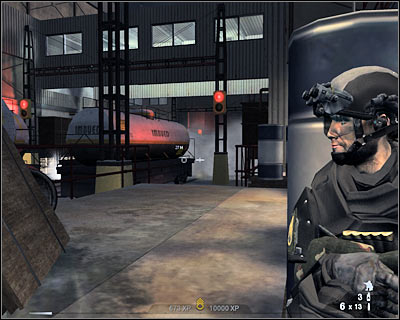 Now you should consider running towards the carriages which are located to your left - Scene 2 - Furnaces - part 1 - Act 6 - Nevada Desert - Tom Clancys Rainbow Six: Vegas 2 - Game Guide and Walkthrough