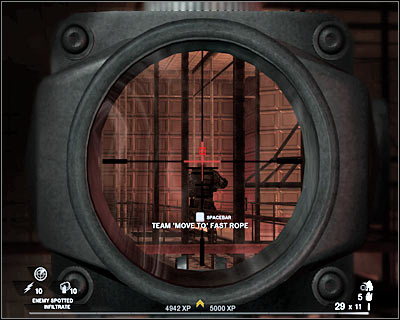 Now you should consider moving left, so you'll have better chances at eliminating other enemy soldiers - Scene 3 - Center Stage - part 2 - Act 5 - Theater - Tom Clancys Rainbow Six: Vegas 2 - Game Guide and Walkthrough