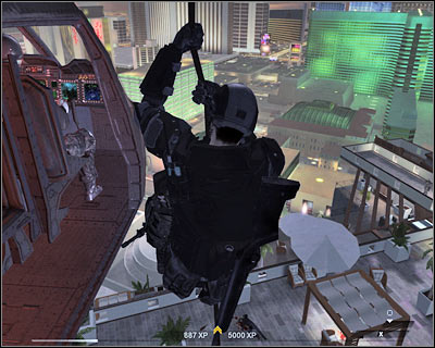 I don't think you'll have to deal with the sniper, however if he's still present, order your men to take him out - Scene 1 - Penthouse - part 1 - Act 5 - Theater - Tom Clancys Rainbow Six: Vegas 2 - Game Guide and Walkthrough