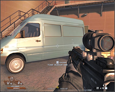 Ignore the hint about the possibility of performing a simultaneous attack from two different directions - Scene 2 - Exhibition Hall - part 1 - Act 4 - Convention Center - Tom Clancys Rainbow Six: Vegas 2 - Game Guide and Walkthrough