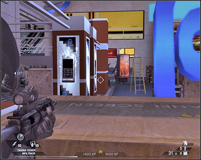 You will have to take out all the remaining enemy units before moving forward - Scene 1 - South Hall - part 2 - Act 4 - Convention Center - Tom Clancys Rainbow Six: Vegas 2 - Game Guide and Walkthrough