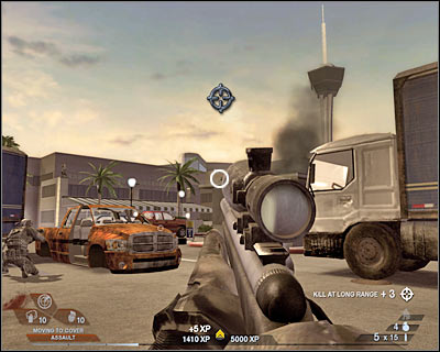 Your objective here will be to get to a small passageway (screen) which leads to a residential area - Scene 4 - Chase - part 1 - Act 3 - Recreation Center - Tom Clancys Rainbow Six: Vegas 2 - Game Guide and Walkthrough