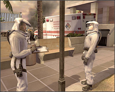 You should be able to regain full control over your team once the conversation has ended - Scene 4 - Chase - part 1 - Act 3 - Recreation Center - Tom Clancys Rainbow Six: Vegas 2 - Game Guide and Walkthrough