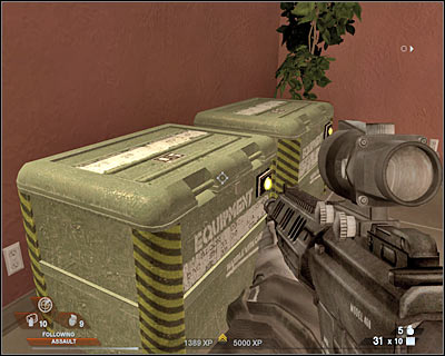 You may proceed towards the exit - Scene 4 - Chase - part 1 - Act 3 - Recreation Center - Tom Clancys Rainbow Six: Vegas 2 - Game Guide and Walkthrough