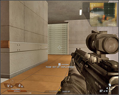 You can't rescue the civilians, so you may as well leave this area - Scene 2 - Arena - part 3 - Act 3 - Recreation Center - Tom Clancys Rainbow Six: Vegas 2 - Game Guide and Walkthrough