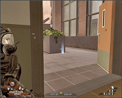 You may have some issues with visibility due to nearby plants - Scene 2 - Arena - part 3 - Act 3 - Recreation Center - Tom Clancys Rainbow Six: Vegas 2 - Game Guide and Walkthrough